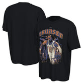 Jalen Brunson New York Knicks Unisex 2025/26 City Edition Player Graphic T-Shirt - Black for sale