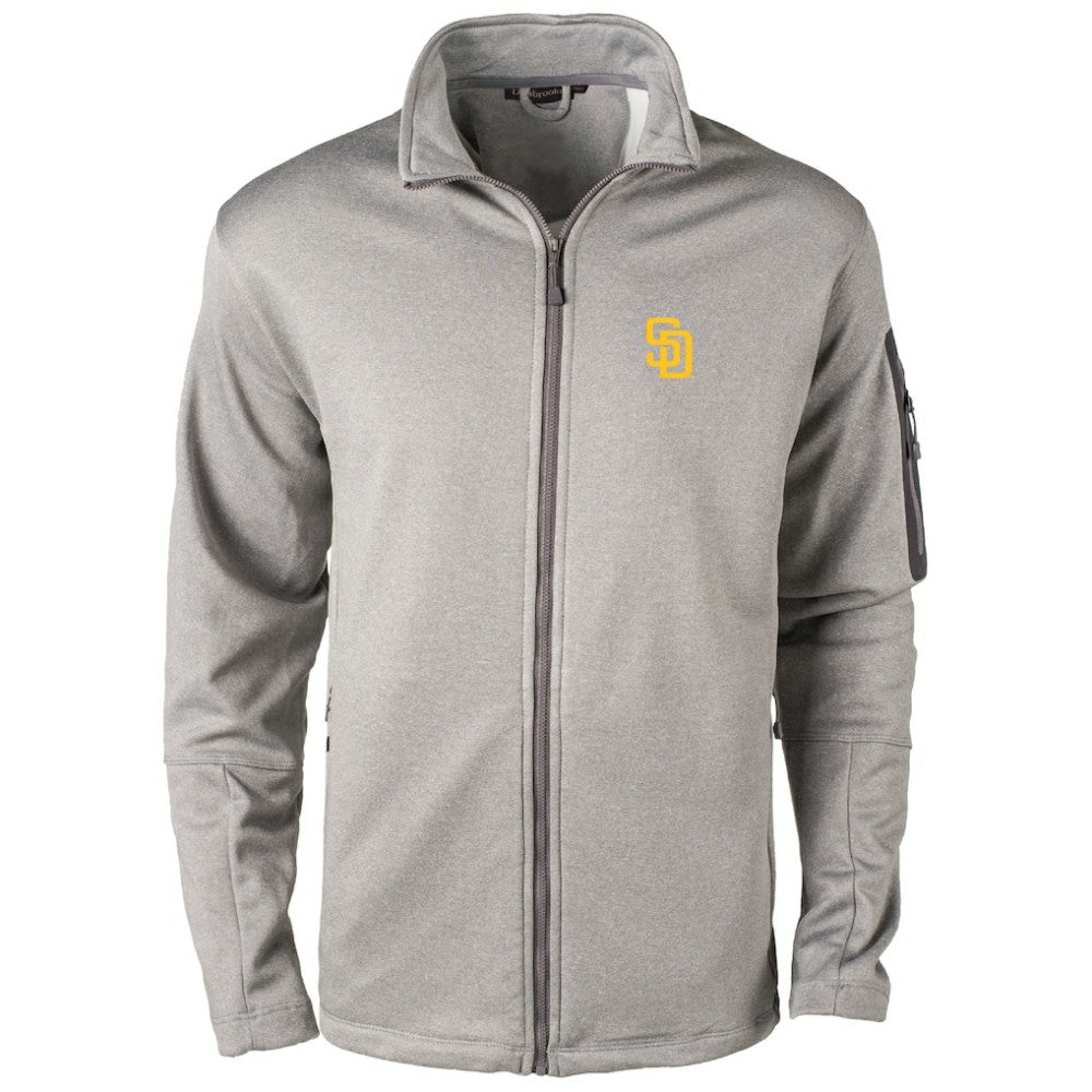San Diego Padres Dunbrooke Pacific Full-Zip Fleece Jacket Heather Gray