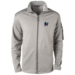 Miami Marlins Dunbrooke Pacific Full-Zip Fleece Jacket Heather Gray
