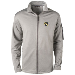 Milwaukee Brewers Dunbrooke Pacific Full-Zip Fleece Jacket Heather Gray