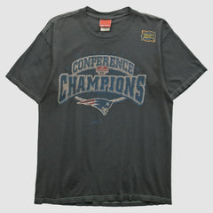 New England Patriots Reebok 2000s T-shirt - Charcoal Vintage online