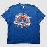 Texas Rangers Trench 1991 T-shirt Blue Vintage