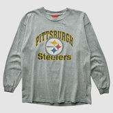 Pittsburgh Steelers NFL 2000s T-shirt - Heather Gray Vintage sale