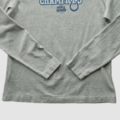 Indianapolis Colts 2007 Long Sleeve T-shirt - Heather Gray Vintage cheap