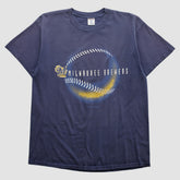 Milwaukee Brewers Logo Athletic 2001 T-shirt Navy Vintage