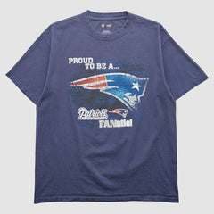 New England Patriots 2010s T-shirt - Navy Vintage on sale