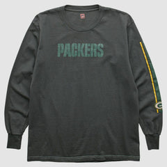 Green Bay Packers NFL 2000s Long Sleeve T-shirt - Charcoal Vintage outlet