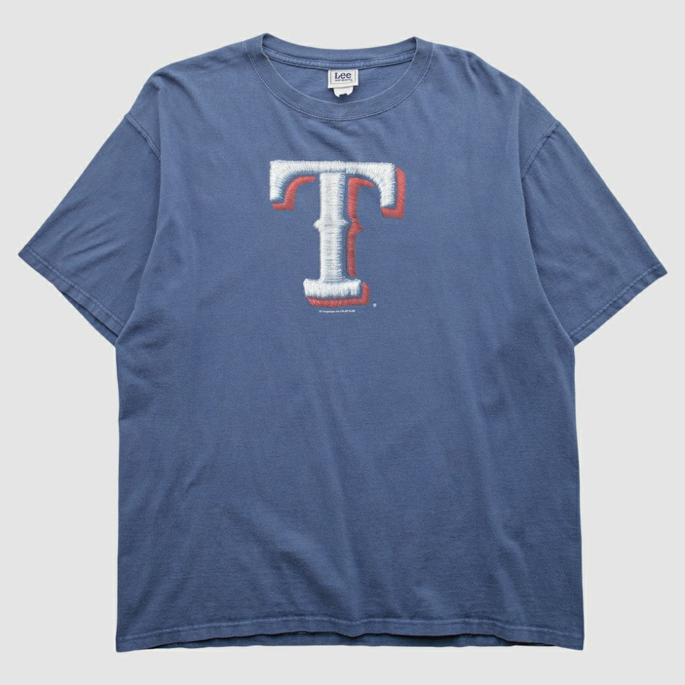 Texas Rangers Lee Apparel 2005 T-shirt Blue Vintage