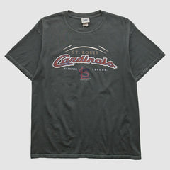 St. Louis Cardinals Lee Apparel 2004 T-shirt Black Vintage