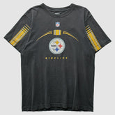 Pittsburgh Steelers Reebok 2000s T-shirt - Charcoal Vintage for sale