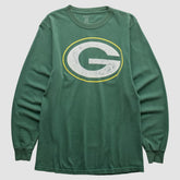 Green Bay Packers Reebok 2000s Long Sleeve T-shirt - Green Vintage discount