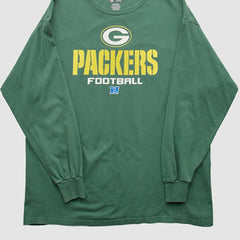 Green Bay Packers NFL 2010s Long Sleeve T-shirt - Green Vintage on sale