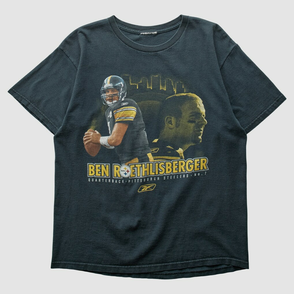 Pittsburgh Steelers Reebok 2000s T-shirt - Black Vintage cheap