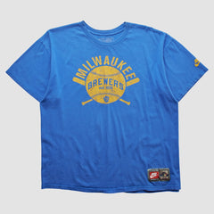 Milwaukee Brewers 2000s T-shirt Blue Vintage