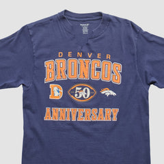 Denver Broncos Reebok 2009 T-shirt - Navy Vintage on sale