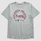 Atlanta Braves Crable Sportswear 1997 T-shirt Heather Gray Vintage