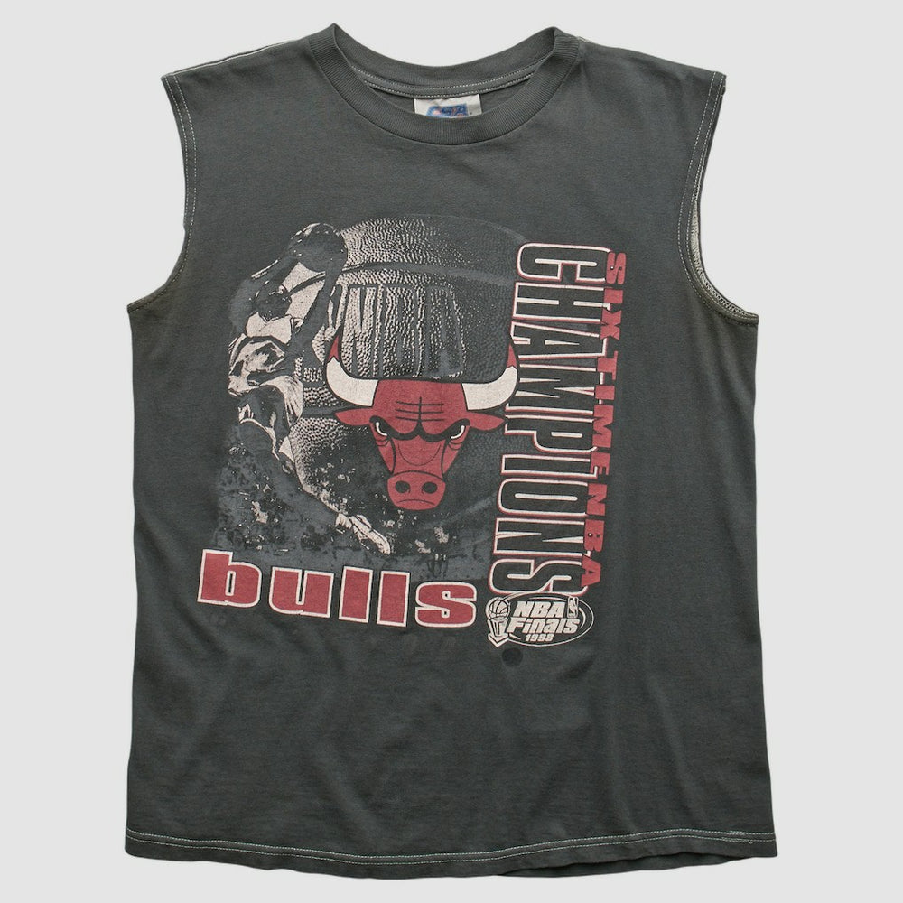 Chicago Bulls CSA 1998 Tank sale - Charcoal Vintage on sale