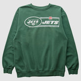 New York Jets NFL 2010s Pullover Sweatshirt - Green Vintage on sale