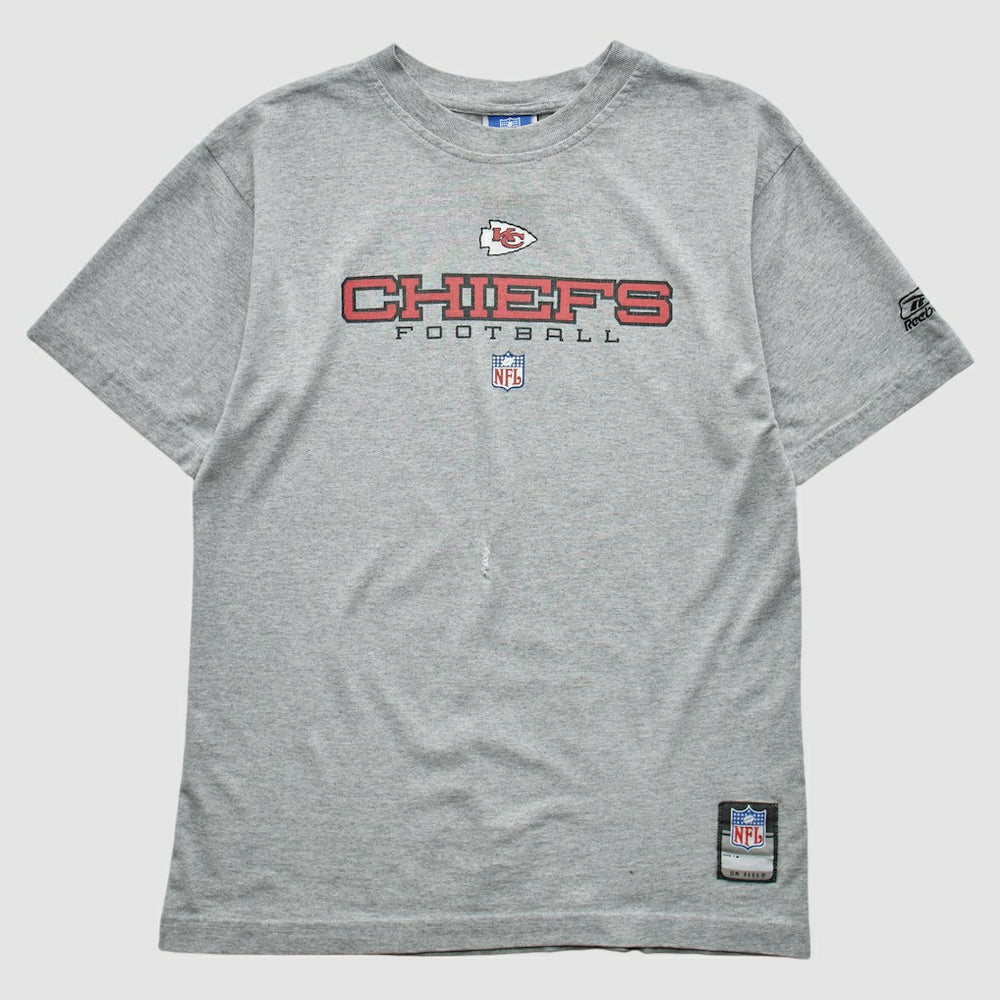 Kansas City Chiefs Reebok 2000s T-shirt - Heather Gray Vintage on sale