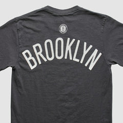 Brooklyn Nets UNK 2012 T-shirt - Charcoal Vintage sale