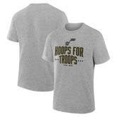 Utah Jazz Hoops For Troops T-Shirt - Gray shop
