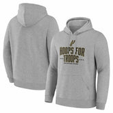 San Antonio Spurs Hoops For Troops Hoodie - Gray cheap