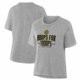 Toronto Raptors Women's Hoops For Troops T-Shirt - Gray shop