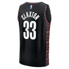 Nic Claxton Brooklyn Nets Youth 2025/26 City Edition Fastbreak Jersey - Black cheap