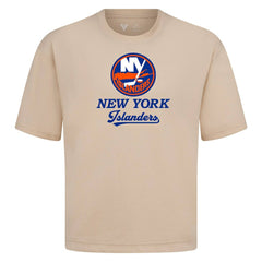 New York Islanders Levelwear Team Surge Luxe Signature Knit T-Shirt - Khaki T-shirts