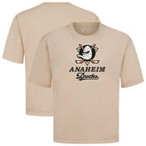 Anaheim Ducks Levelwear Team Surge Luxe Signature Knit T-Shirt - Khaki T-shirts