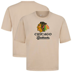 Chicago Blackhawks Levelwear Team Surge Luxe Signature Knit T-Shirt - Khaki T-shirts