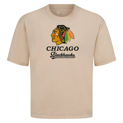 Chicago Blackhawks Levelwear Team Surge Luxe Signature Knit T-Shirt - Khaki T-shirts