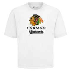 Chicago Blackhawks Levelwear Team Surge Luxe Signature Knit T-Shirt - White T-shirts