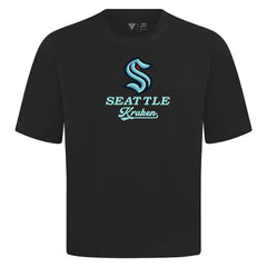 Seattle Kraken Levelwear Team Surge Luxe Signature Knit T-Shirt - Black T-shirts