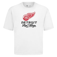 Detroit Red Wings Levelwear Team Surge Luxe Signature Knit T-Shirt - White T-shirts