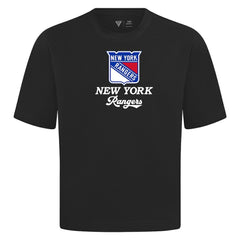 New York Rangers Levelwear Team Surge Luxe Signature Knit T-Shirt - Black T-shirts