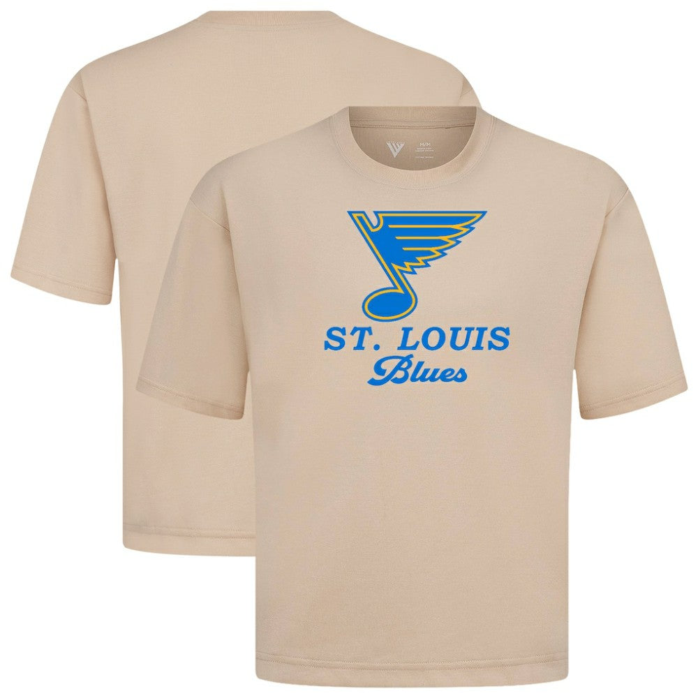 St. Louis Blues Levelwear Team Surge Luxe Signature Knit T-Shirt - Khaki T-shirts