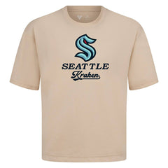Seattle Kraken Levelwear Team Surge Luxe Signature Knit T-Shirt - Khaki T-shirts