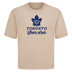 Toronto Maple Leafs Levelwear Team Surge Luxe Signature Knit T-Shirt - Khaki T-shirts