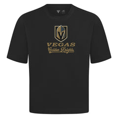 Vegas Golden Knights Levelwear Team Surge Luxe Signature Knit T-Shirt - Black T-shirts