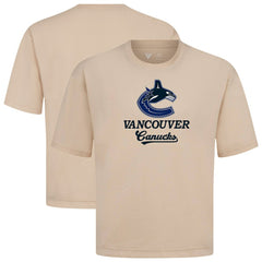 Vancouver Canucks Levelwear Team Surge Luxe Signature Knit T-Shirt - Khaki T-shirts