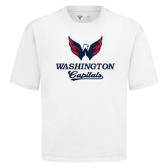 Washington Capitals Levelwear Team Surge Luxe Signature Knit T-Shirt - White T-shirts