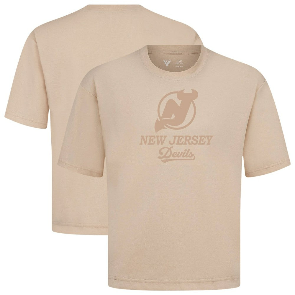 New Jersey Devils Levelwear Shadow Surge Luxe Signature Knit T-Shirt - Khaki T-shirts