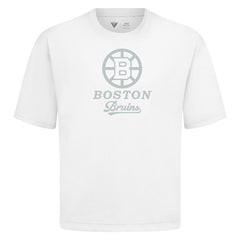 Boston Bruins Levelwear Shadow Surge Luxe Signature Knit T-Shirt - White T-shirts