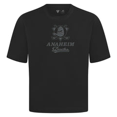 Anaheim Ducks Levelwear Shadow Surge Luxe Signature Knit T-Shirt - Black T-shirts
