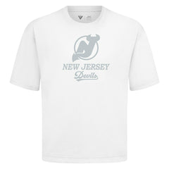 New Jersey Devils Levelwear Shadow Surge Luxe Signature Knit T-Shirt - White T-shirts