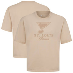 St. Louis Blues Levelwear Shadow Surge Luxe Signature Knit T-Shirt - Khaki T-shirts