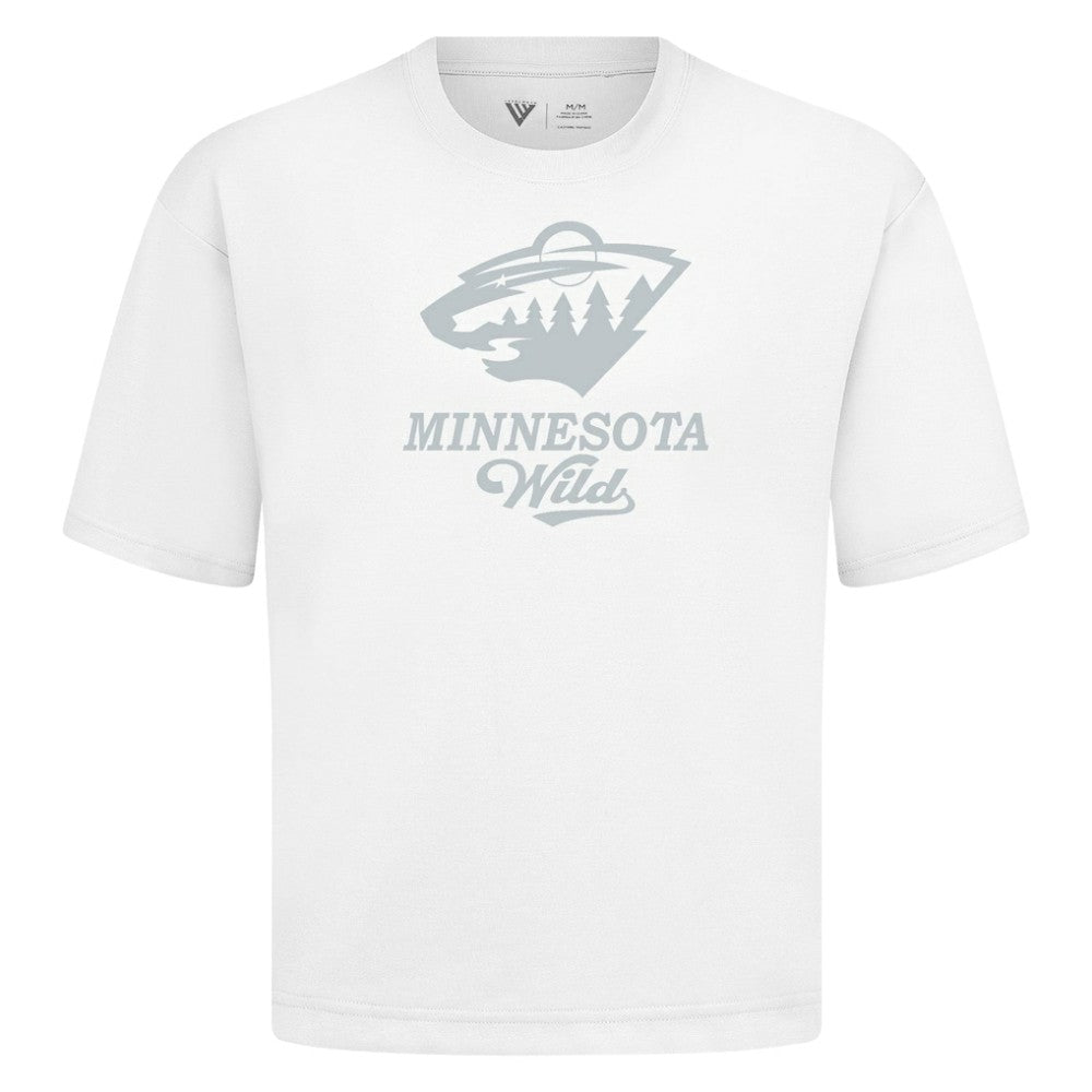 Minnesota Wild Levelwear Shadow Surge Luxe Signature Knit T-Shirt - White T-shirts