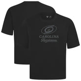 Carolina Hurricanes Levelwear Shadow Surge Luxe Signature Knit T-Shirt - Black T-shirts