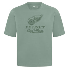 Detroit Red Wings Levelwear Shadow Surge Luxe Signature Knit T-Shirt - Green T-shirts